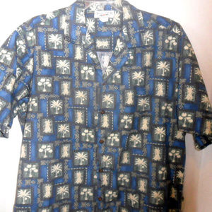 Hawaiian Shirt by Pacfic Legend Blue/Green Size L